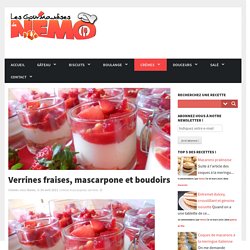 Verrines fraises, mascarpone et boudoirs