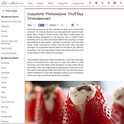 Recipe for Chocolate Mascarpone Stuffed Strawberries at Life