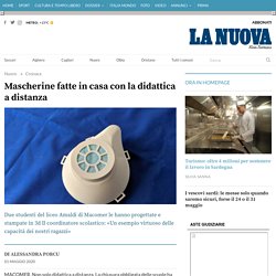 Mascherine fatte in casa con la didattica a distanza - La Nuova Sardegna Nuoro