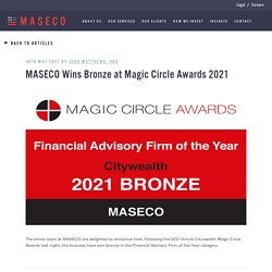 MASECO Wins Bronze at Magic Circle Awards 2021