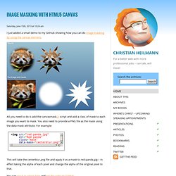 Image masking with HTML5 Canvas