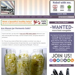 Are Mason Jar Ferments Safe?