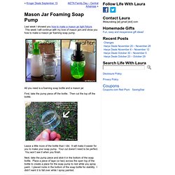 Mason Jar Foaming Soap Pump