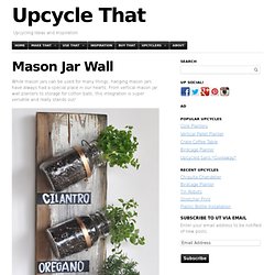 Mason Jar Wall