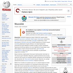 Masonluk - Vikipedi