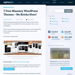 7 Free Masonry WordPress Themes - No Bricks Here!