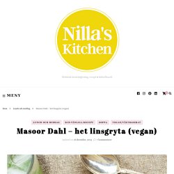 Masoor Dahl – het linsgryta (vegan)