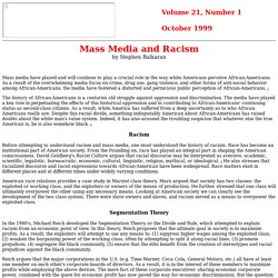 Mass Media and Racism