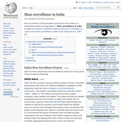 Mass surveillance in India