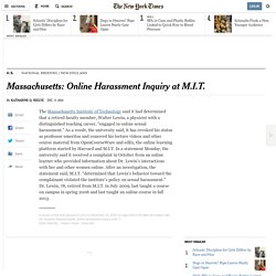 NYT: massachusetts-online-harassment-inquiry-at-mit