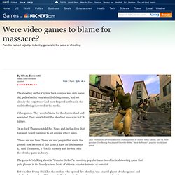 Were video games to blame for massacre? - Games - MSNBC.com