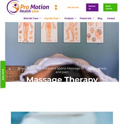 Great Therapeutic Massage Barrie, ON - Promotion Healthcare
