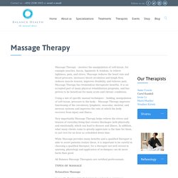 Balance Health - Massage Therapy in Hong Kong