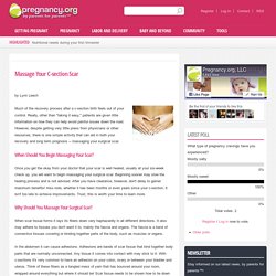 Massage Your C-section Scar