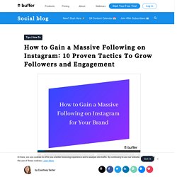 How to Grow Your Following on Instagram