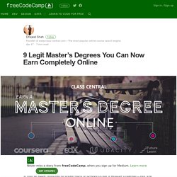 9 Legit Master’s Degrees You Can Now Earn Completely Online
