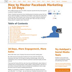 How to Master Facebook Marketing in 10 Days