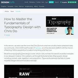 How to Master the Fundamentals of Typography Design with Chris Do