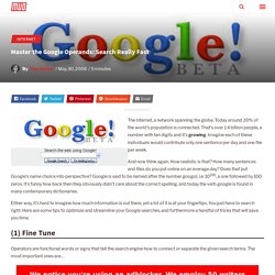 Master the Google Operands: Search Really Fast