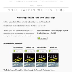 Master Space and Time With JavaScript — Noel Rappin Writes Here
