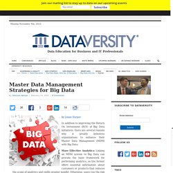 Master Data Management Strategies for Big Data