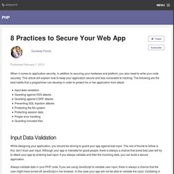 8 Practices to Secure Your Web App