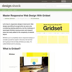 Master Responsive Web Design With Gridset