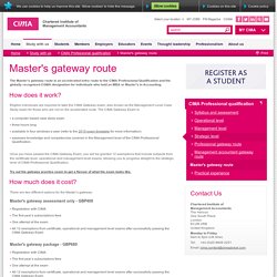 Master's gateway route