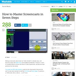 How to Master Screencasts in Seven Steps