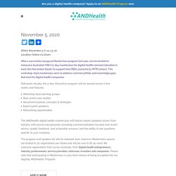 Masterclass: Accelerate in Digital Health 2020 – ANDHealth