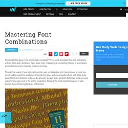 Mastering Font Combinations