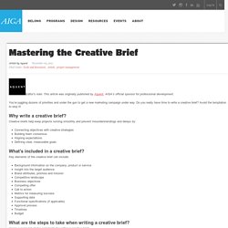 Mastering the Creative Brief