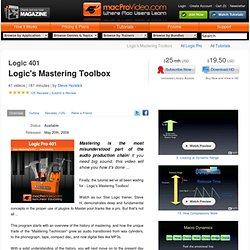 Download & Stream Tutorial-Video for Logic 401: Logic's Mastering Toolbox