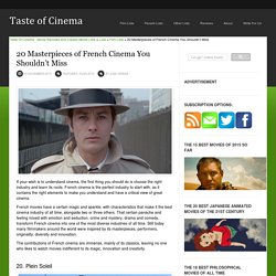 20 Masterpieces of French Cinema You Shouldn’t Miss