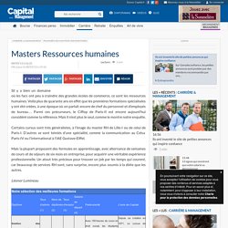 Masters Ressources humaines - Capital.fr