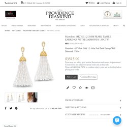 Mastoloni 18K YG 1.2-3MM PEARL TASSLE EARRINGS WITH DAIMONDS .55CTW - PDMA-M18046E-8