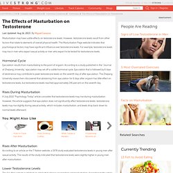 The Effects Of Masturbation On Testosterone
