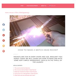 How to make a Match Head Rocket