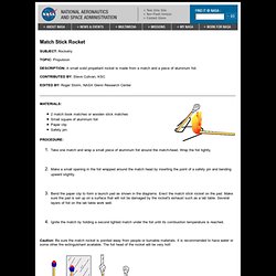 Match Stick Rocket