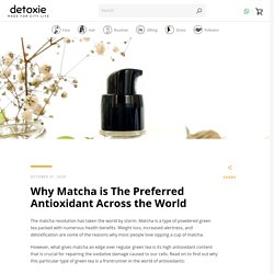 Why Matcha is The Preferred Antioxidant Across the World