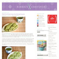 Matcha Green tea shortbread leaves