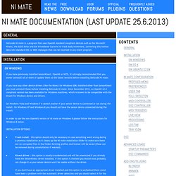 NI mate Documentation (last update 21.2.2012)