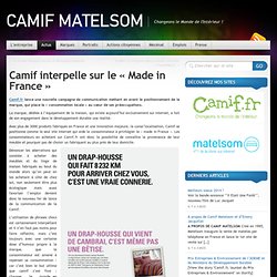 Groupe Matelsom » Camif interpelle sur le « Made in France »