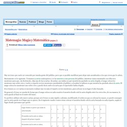 Matemagia: Magia y Matemática (página 2) - Monografias.com