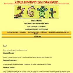 matematica e geometria per bambini