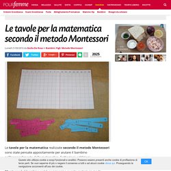 Le tavole per la matematica secondo il metodo Montessori