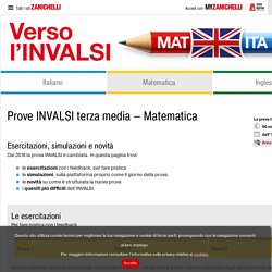 Zanichelli Verso l'INVALSI – Esercizi online per le prove INVALSI – Medie e superiori