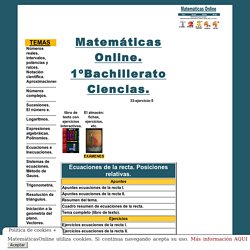 Matematicas Online 1º Bachillerato Ciencias. Página 11.
