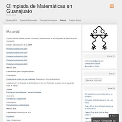 Olimpiada de Matemáticas en Guanajuato