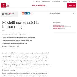 Modelli matematici in immunologia in “Frontiere della Vita”